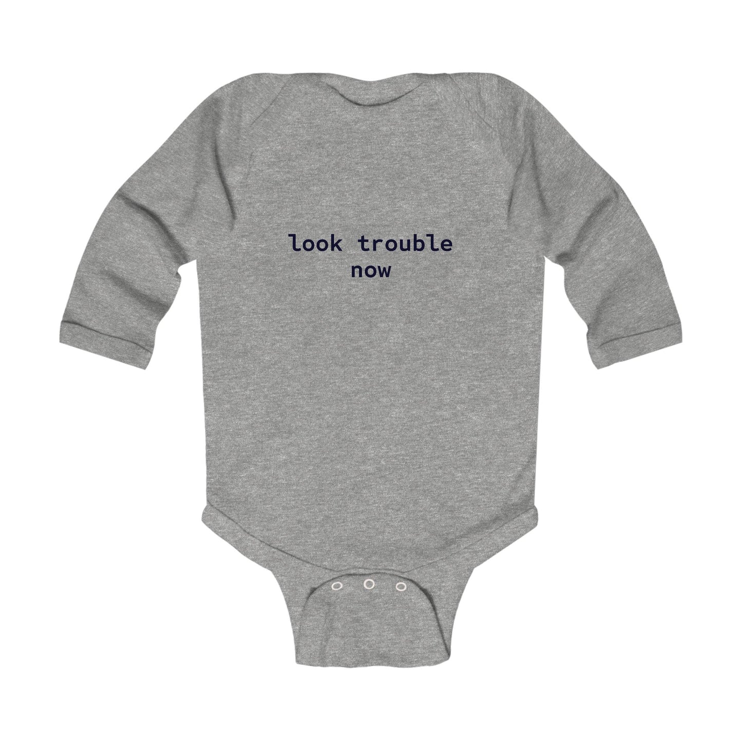 Look Trouble Long Sleeve Bodysuit