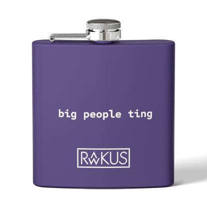 Big People Stainless Steel Flask, 6oz