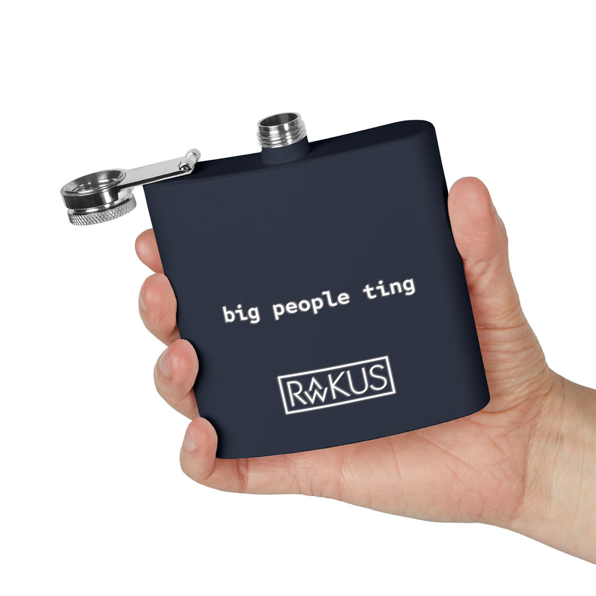 Big People Stainless Steel Flask, 6oz