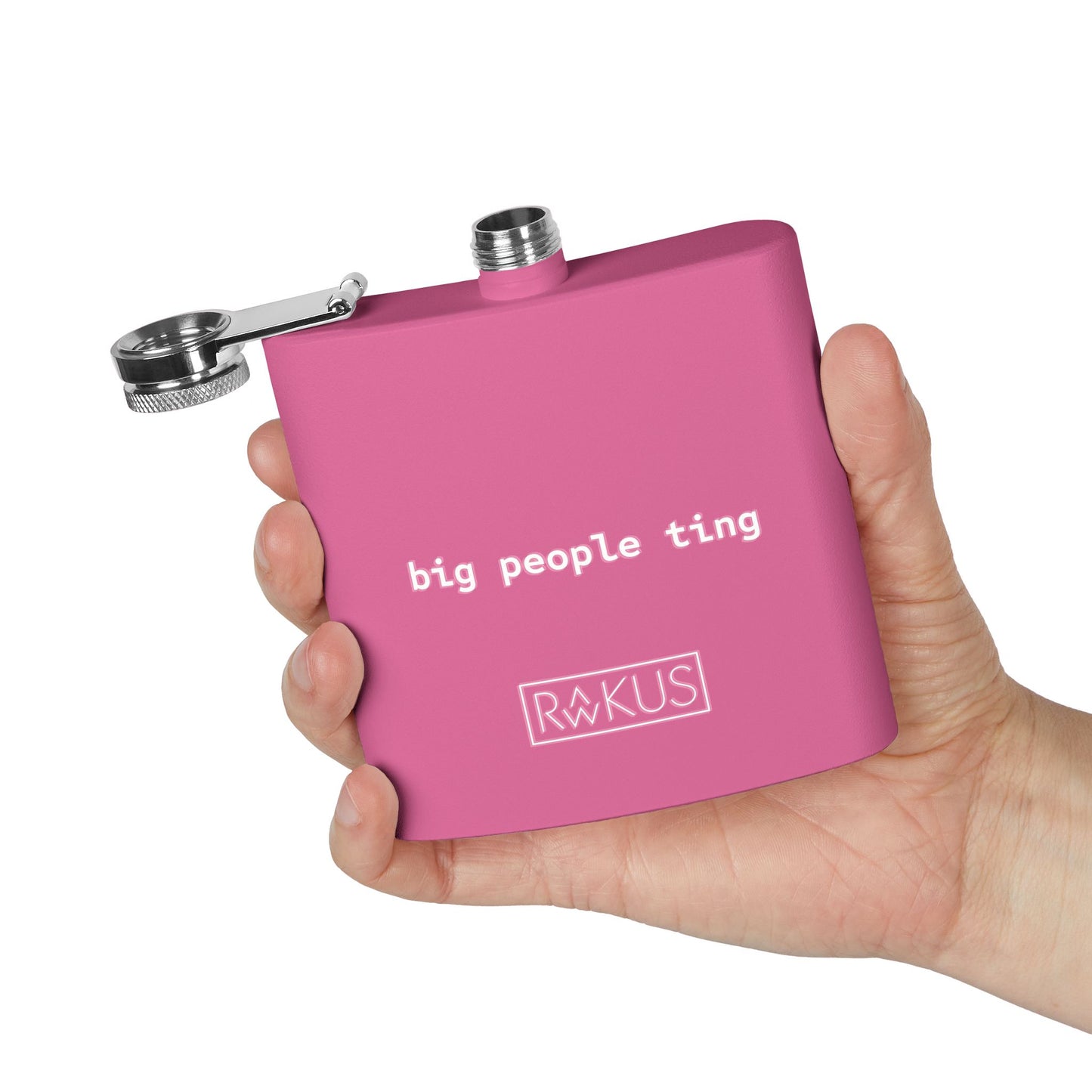 Big People Stainless Steel Flask, 6oz