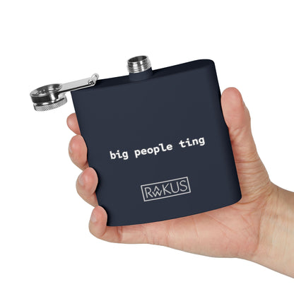 Big People Stainless Steel Flask, 6oz