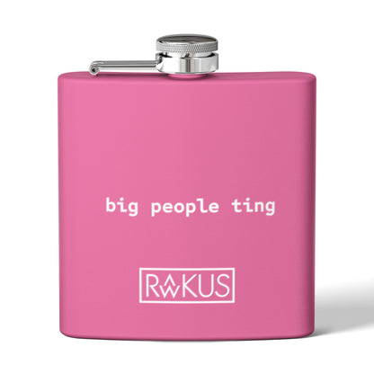 Big People Stainless Steel Flask, 6oz
