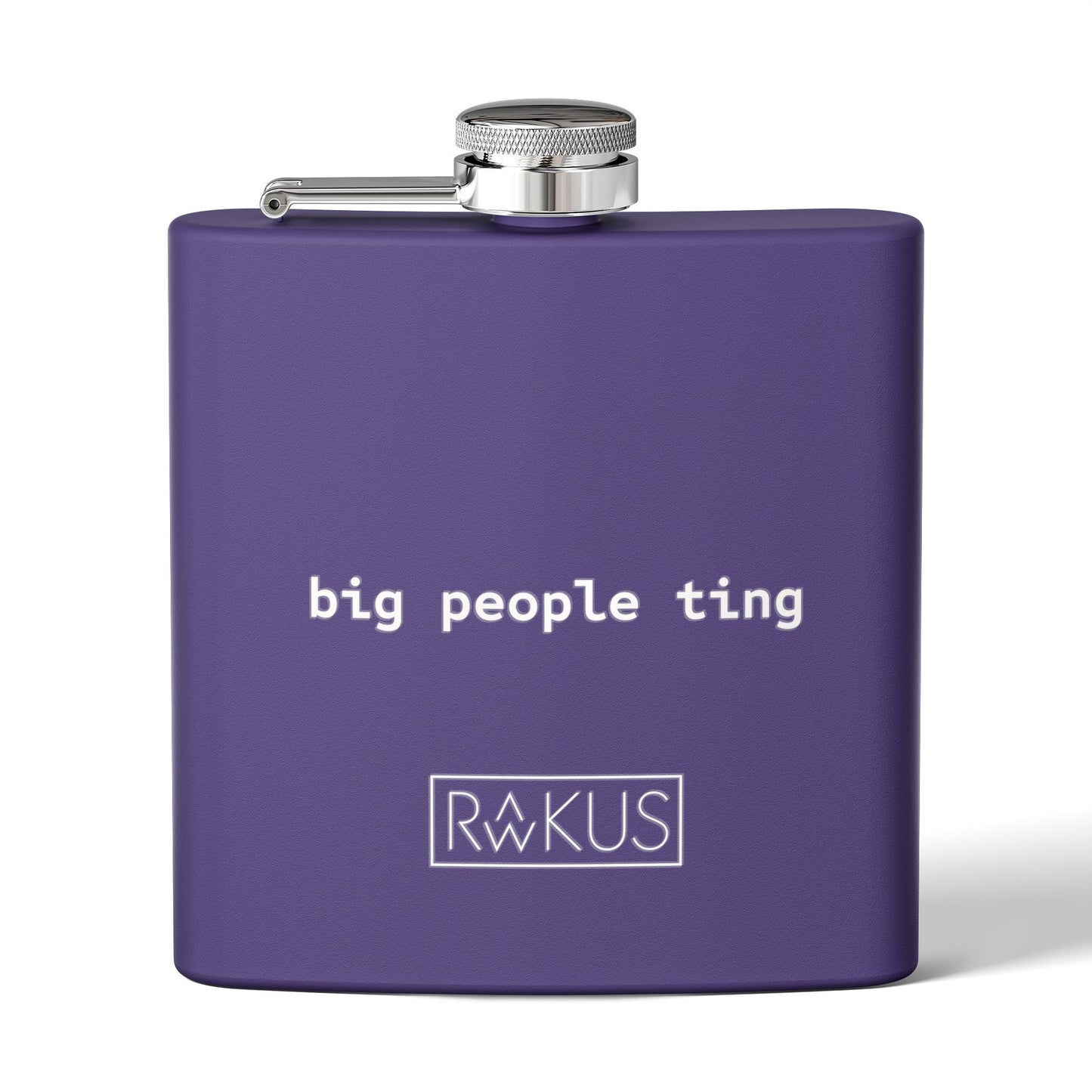 Big People Stainless Steel Flask, 6oz