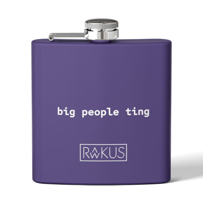 Big People Stainless Steel Flask, 6oz