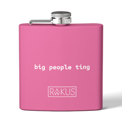 Big People Stainless Steel Flask, 6oz
