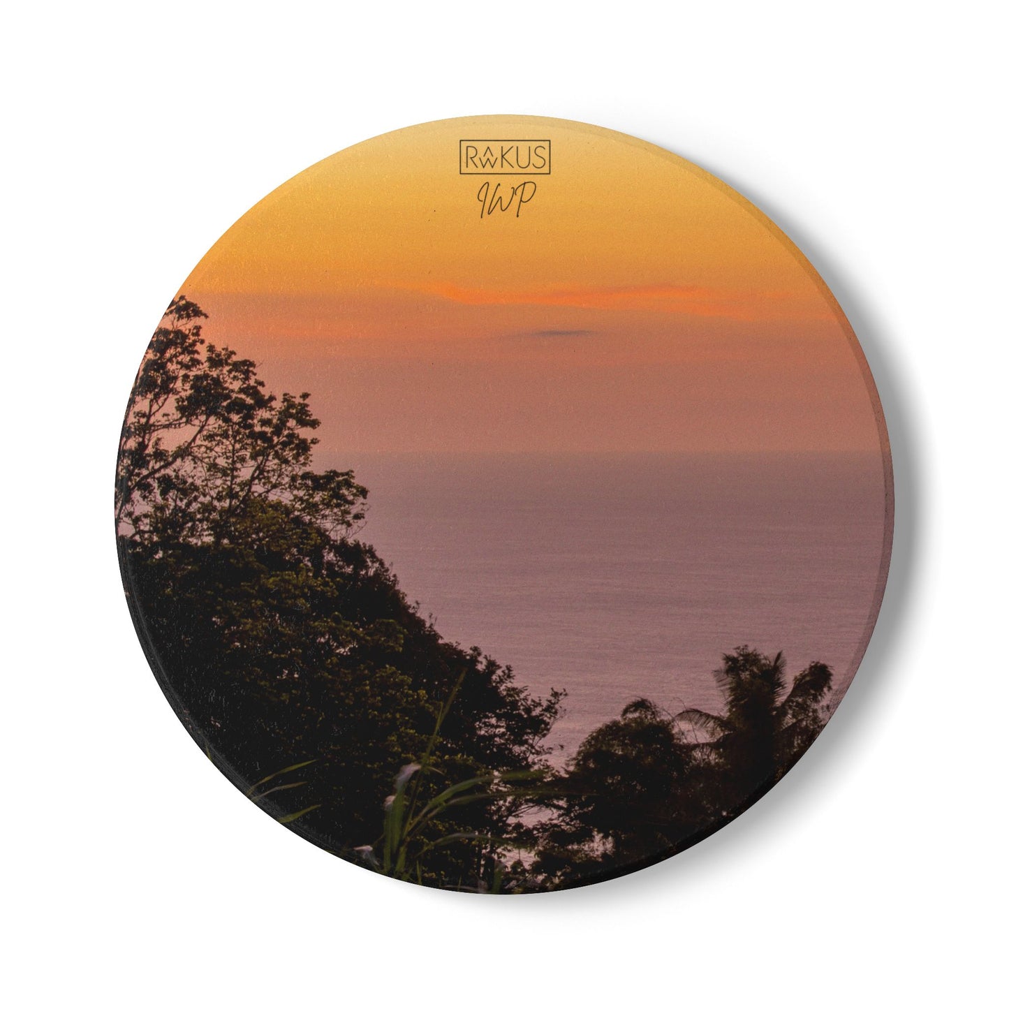 Paramin Sunset Ceramic Coaster