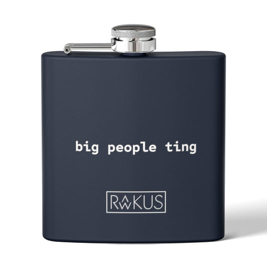 Big People Stainless Steel Flask, 6oz