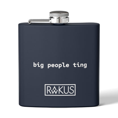 Big People Stainless Steel Flask, 6oz