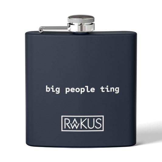 Big People Stainless Steel Flask, 6oz