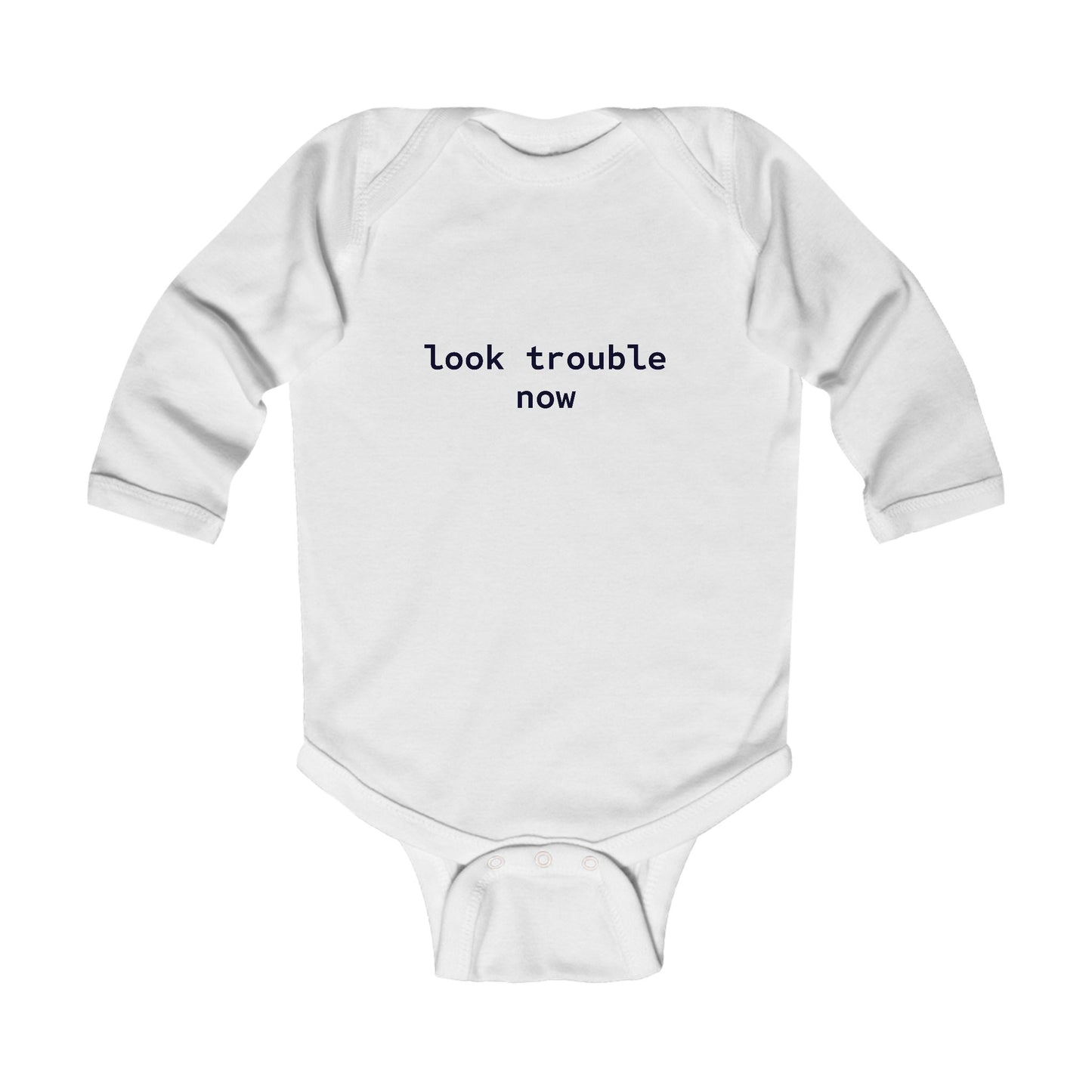 Look Trouble Long Sleeve Bodysuit
