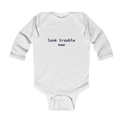 Look Trouble Long Sleeve Bodysuit