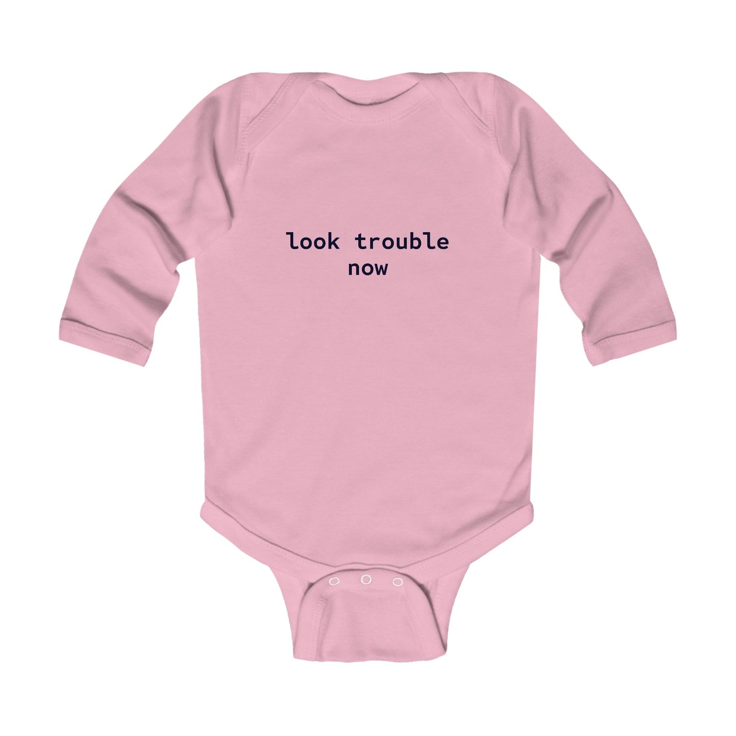 Look Trouble Long Sleeve Bodysuit