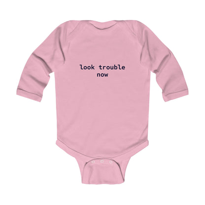 Look Trouble Long Sleeve Bodysuit